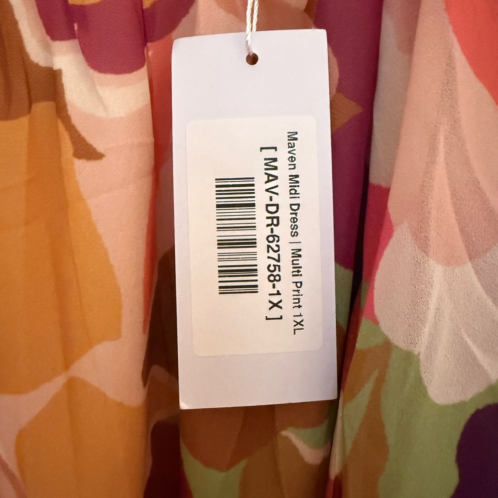 Baltic Born Pink Multi Floral Pleated Maxi Dress - Picture 4 of 5
